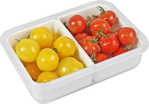 Vista 3 de Carrotez - Contenedor de comida con 2 compartimentos, 2 tazas (16.2 fl oz)