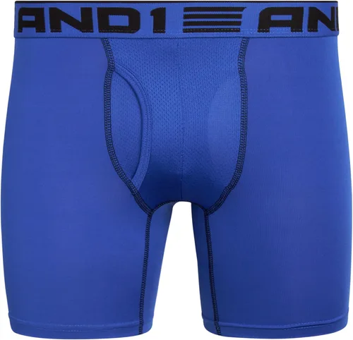 Vista 4 de AND1 Ropa interior para hombre Paquete de 6 calzoncillos de compresión de rendimiento, bragueta funcional (S-3XL)