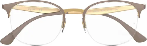 Vista 8 de Ray-Ban Rx6422 - Marcos cuadrados para anteojos graduados Beige mate en Arista/Demo Lens