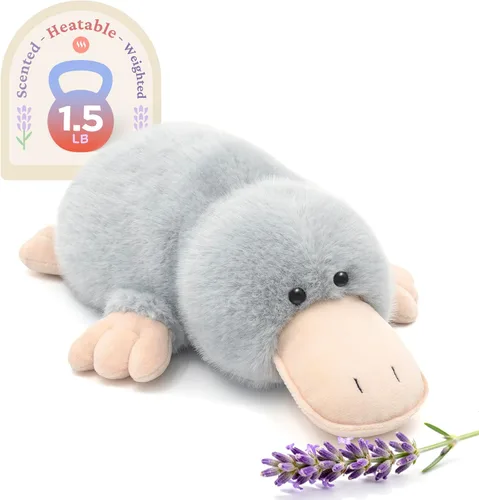 Vista 38 de IKASA Animal de peluche de pingüino para microondas, almohadilla térmica para mayor comodidad y calidez, calentable y refrigerable de 1.5 libras