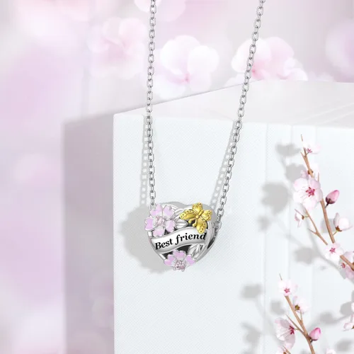 Vista 3 de DALARAN 925 Sterling Silver Mother Daughter Sister Wife Friend Grandma Charms Bead for Charm Bracelet Necklace