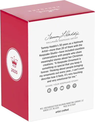 Vista 8 de Hallmark Keepsake Adorno de Navidad 2025, primer elefante navideño para niña 2025