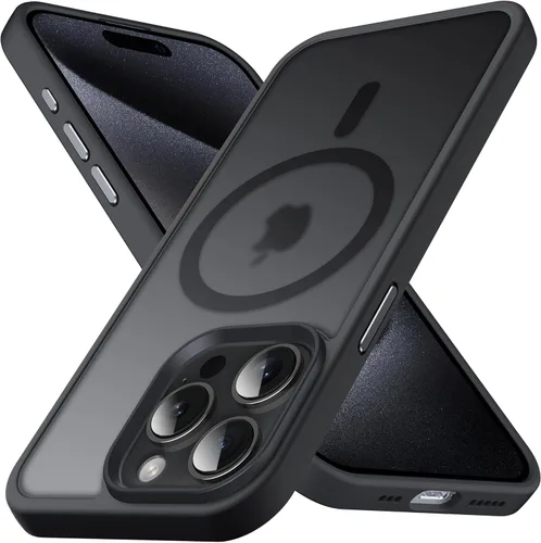 Vista 19 de Anqrp Funda magnética a prueba de golpes para iPhone 12 Pro Max, [compatible con MagSafe] [probada contra caídas de grado militar] Funda delgada