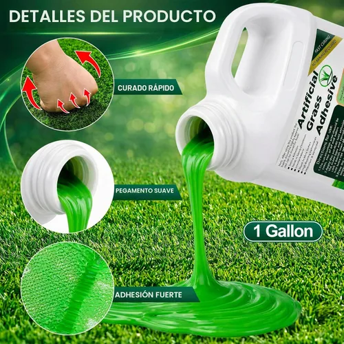 Vista 2 de Threlaco Pegamento de césped de 1 galón para césped artificial