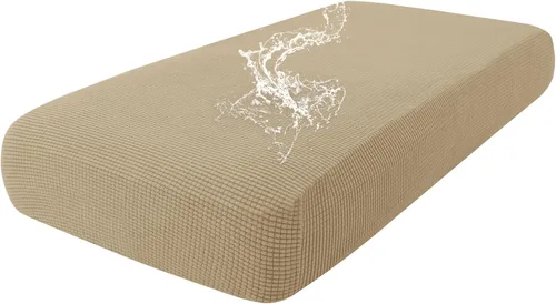 Vista 110 de Fundas impermeables para sofá seccional, fundas de cojín antideslizantes para sofá Ajuste seccional en forma de L, tela jacquard elástica, parte