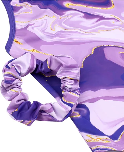 Vista 5 de MODAFANS Leotardos de gimnasia para niñas con pantalones cortos, con cierre de baile, ropa deportiva