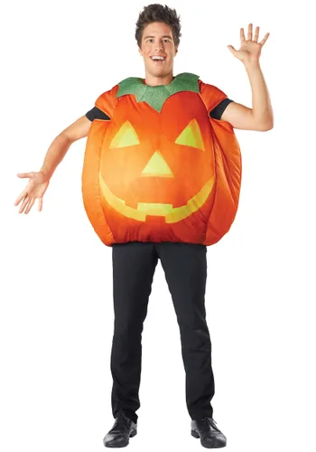 Vista 2 de Disfraz de Calabaza de Otoño para Adultos Multicolor