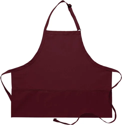 Vista 8 de DayStar Apparel Delantal con peto de 3 bolsillos de alta calidad con cuello ajustable y lazos extralargos, estilo 200