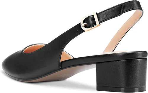 Vista 3 de Castamere Zapatos de tacón bajo de bloque grueso para mujer, con puntera puntiaguda, zapatos clásicos y lindos para fiesta, oficina, 1.4 pulgadas