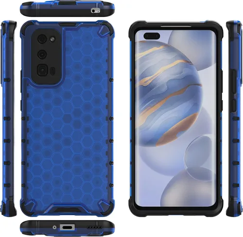 Vista 283 de Pzwoxukhov Funda compatible con Huawei Nova 3i, compatible con Huawei P Smart+ 2018 Honeycomb Anti-Drop Shock-Absorbing Case Negro