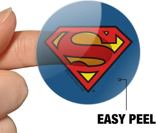 Vista 4 de Superman Classic S Shield Logo Planificador Calendario Scrapbooking Artesanía Pegatinas