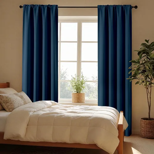 Vista 73 de CUCRAF - Cortinas opacas beige de 45 pulgadas, juego de 2 paneles con bolsillo para barra, cortinas para oscurecer dormitorios y sala de estar