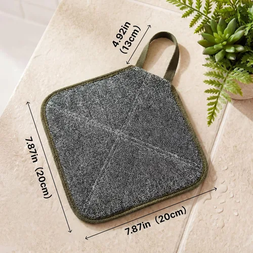 Vista 3 de ZOMCHI Paquete de 3 Paños Exfoliantes, Paños de Lavado Facial y Corporal Premium con Suavidad y Exfoliación en Dos Lados, Paños de Baño para Mujeres