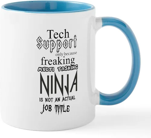 Vista 44 de CafePress Ascii - Taza de café de cerámica, taza de té, 11 onzas