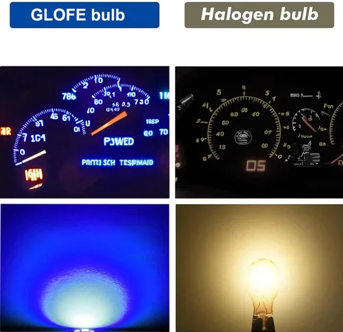 Vista 3 de T10 194 168 Dash Instrument - Bombillas LED blancas de panel brillante, 10 unidades/juego (azul)