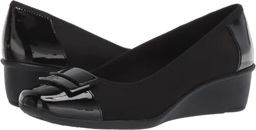 Vista 7 de Anne Klein Waverly - Zapatos de tacón de cuña para mujer, Negro