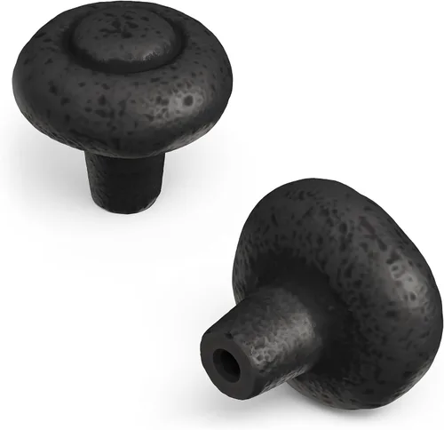 Vista 14 de Hickory Hardware - Paquete de 1 manija para alacena de núcleo sólido, pomos de lujo para gabinete y cómoda, tiradores para puertas y cajones, 1-1/2
