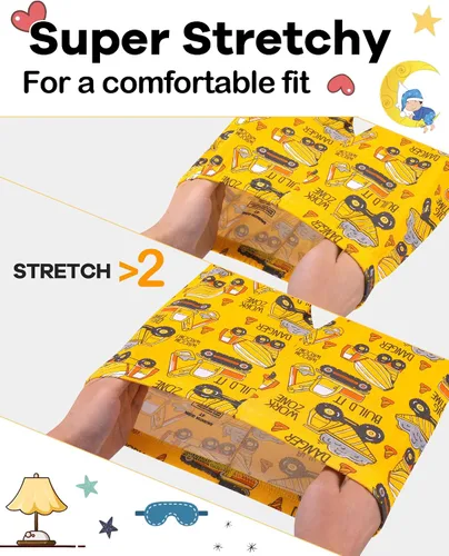 Vista 3 de DAUGHTER QUEEN Pijama para niños de 4 piezas, 100% algodón, talla 18 meses a 12 años