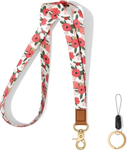 Vista 11 de Llavero con cordón para el cuello, llavero con correa larga para mujeres y hombres, llaves del automóvil, insignias de identificación, tarjeta