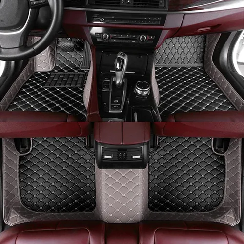 Vista 12 de Alfombra de piso de coche para A B C CLA CLS CLK GLE GLS GLA GLB GLC GLK GL ML G S SL CL SLC R SLK EQA EQB EQC EQS EQE Alfombras impermeables Negro