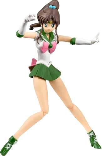 Vista 9 de S.H. Figuarts Sailor Moon Sailor Venus Animation Color Edition (versión de reventa), aprox. 5.5 pulgadas (5.512 in), PVC y ABS prepintada figura