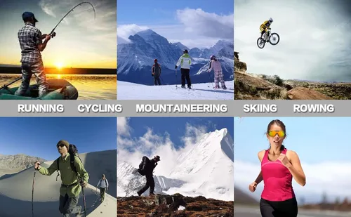 Vista 3 de Gafas de sol polarizadas de ciclismo para hombres y mujeres gafas deportivas UV400 para jóvenes gafas resistentes al viento para béisbol correr golf