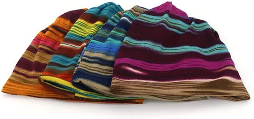 Vista 3 de Gorro holgado para mujer, gorro de satén con forro de satén para dormir, gorro de quimioterapia, gorro envolvente para la cabeza