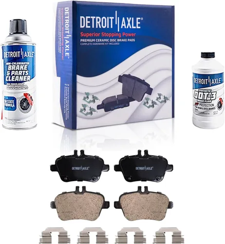 Vista 18 de Detroit Axle - Pastillas de Freno Delantero Izquierdo Reemplazo de Pinza de Disco para Dodge Ram 1500 Dakota Mitsubishi Raider - Juego de 3 piezas