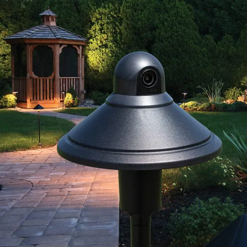Vista 6 de Luz de camino inteligente 2 en 1 con cámara de seguridad, visión nocturna a color de 1080P, gran angular de 100°, detección de movimiento, sin