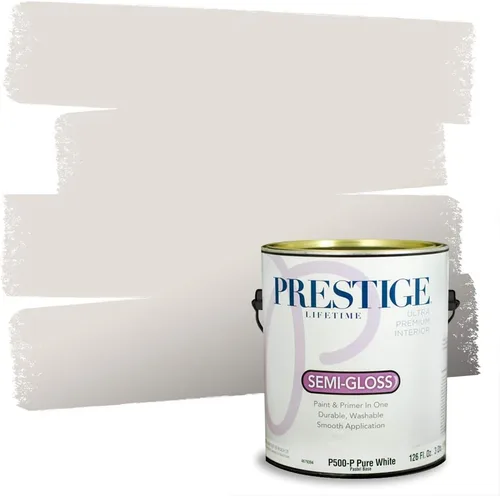 Vista 29 de PRESTIGE Pinturas Pintura Exterior e Imprimación en Uno, 1 Galón, Mate, Combinación Comparable de Sherwin Williams* Black Magic* SW6991-PCM