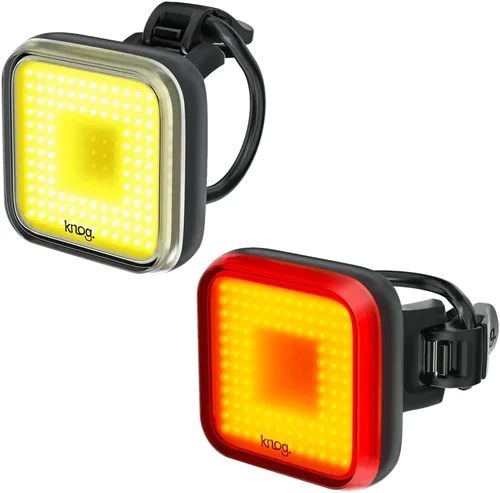 Vista 4 de Knog Blinder Twinpack X Front and Rear Light Kit Adult Unisex, Black, One
