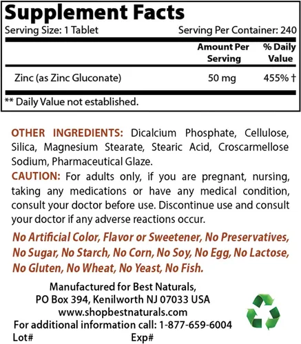 Vista 2 de Piruvato de calcio en polvo 8 oz y gluconato de zinc 50 mg