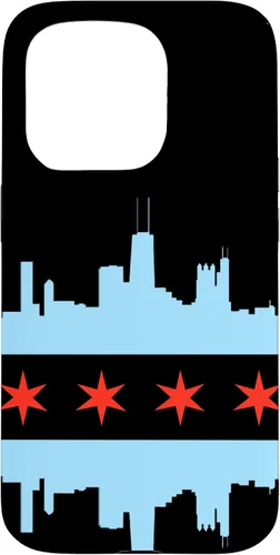 Vista 14 de Chicago Flag Skyline City of Chicago Pride Case for iPhone 17