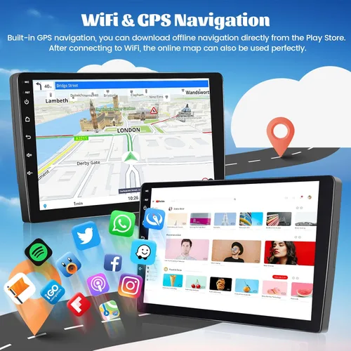 Vista 6 de Radio de coche 8 núcleos 6+128G para Hyundai Sonata 2010-2015 9 "pantalla táctil Carplay Android Auto con 32EQ Bluetooth5.0 WiFi navegación
