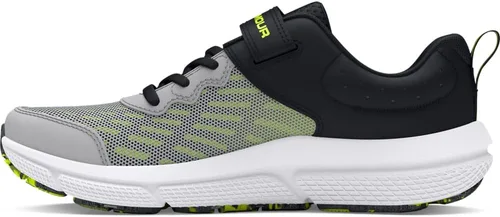 Vista 23 de Under Armour Tenis para correr Assert 10 con cierre alternativo para niños (001) Negro/Blanco/Blanco