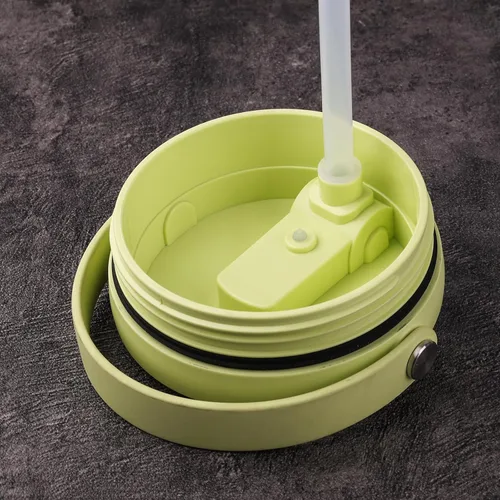Vista 4 de Pajitas de repuesto compatibles con Hydrapeak Sport, Flow, mini botella de agua aislada, 6 popotes sin BPA y 1 cepillo de limpieza.