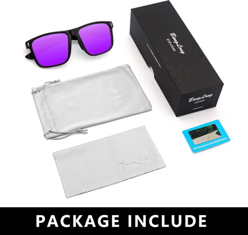 Vista 6 de BangLong Gafas de sol deportivas polarizadas para hombres y mujeres, pesca, conducción, correr, golf, estilo de diseñador, unisex, talla única