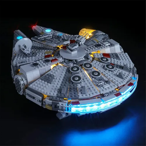 Vista 3 de YEABRICKS Luz LED para Lego-75257 Star Wars Millennium Falcon Modelo de bloques de construcción (juego de Lego no incluido)