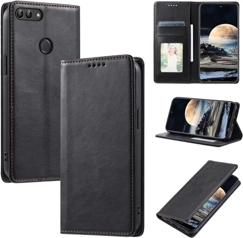 Vista 33 de Funda de cuero compatible con Google Pixel 7, compatible con Google Pixel 7 5G GVU6C GQML3 Flip Folio PU Funda de cuero negro