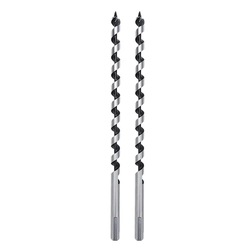 Vista 8 de Broca helicoidal de 0.94 x 11.8 pulgadas para madera, broca helicoidal con vástago hexagonal para madera blanda, madera dura, plástico