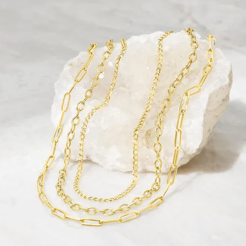 Vista 7 de RS Pure by Ross-Simons Italian 14kt Yellow Gold Paper Clip Link Necklace