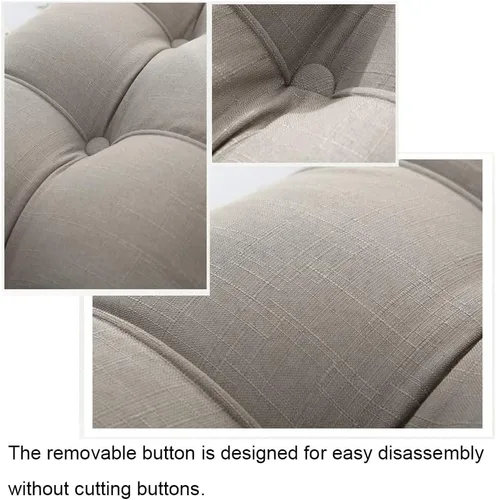 Vista 5 de Cojín de respaldo grande para cabecero, soporte de espalda para sentarse en la cama, almohada de noche, almohada de lectura, cabecera de cama, Marrón