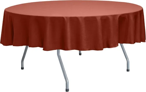 Vista 8 de Ultimate Textile Mantel redondo reversible Shantung Satin Majestic de 84 pulgadas, color rosa hielo