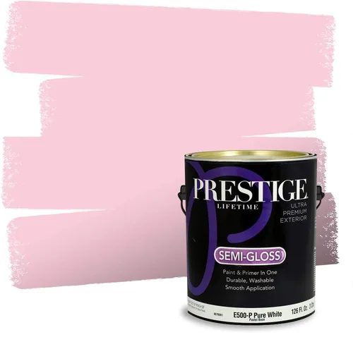 Vista 340 de Prestige Paints Pintura exterior e imprimación en uno, 1 galón, plano, coincidencia comparable de Valspar* Amber Rose*