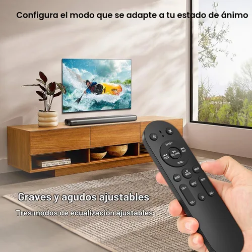 Vista 7 de Hiwill Barra de sonido Dolby de 2.2 canales para Smart TV, 200 W de potencia máxima, 6 controladores - 2 subwoofer/2 tweeter integrado, graves