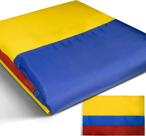 Vista 9 de Anley Fly Breeze - Bandera de Colombia de 3 x 5 pies, color vivo y a prueba de decoloración, cabecera de lona y doble costura, banderas nacionales