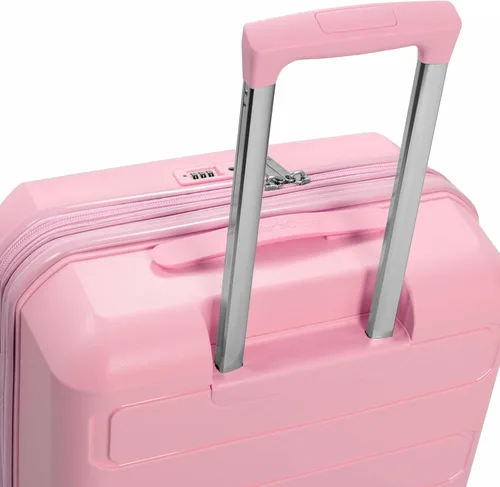 Vista 10 de Traveler's Choice, Pagosa - Maleta giratoria de carcasa dura indestructible, Rosado
