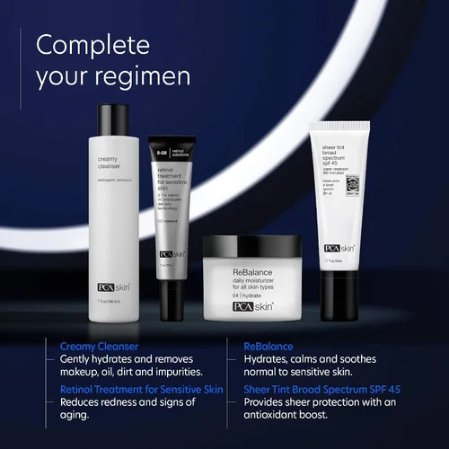 Vista 6 de PCA SKIN Tratamiento de retinol para pieles sensibles, suero facial antienvejecimiento para reducir suavemente el enrojecimiento y minimizar