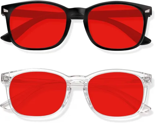 Vista 9 de Gafas de luz azul para niños y niñas, paquete de 2 lentes de luz azul para adolescentes y niños, anteojos falsos, anteojos para niños pequeños, de 6