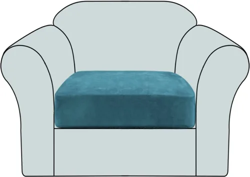Vista 14 de Funda de cojín elástica de terciopelo, funda de felpa para asiento de sofá, protector de muebles antideslizante para silla/sofá biplaza/sofá